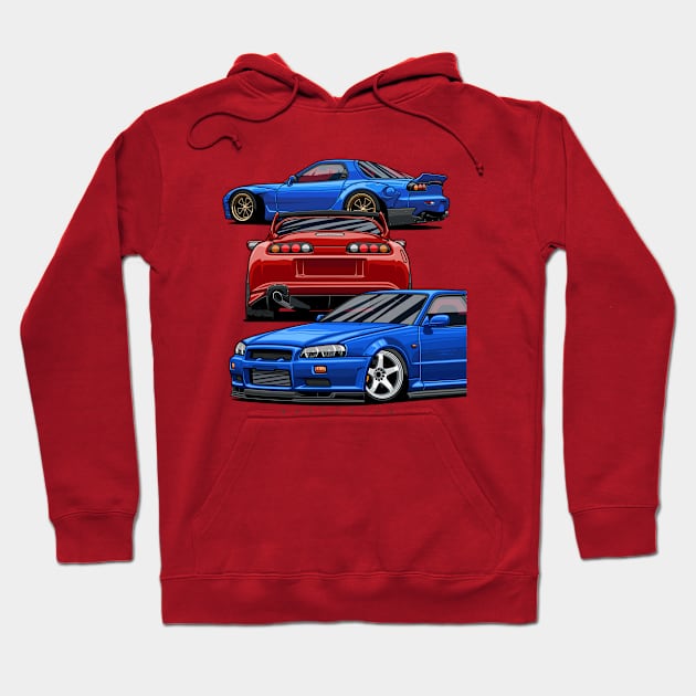 Supra, Skyline, RX7 Hoodie by Markaryan